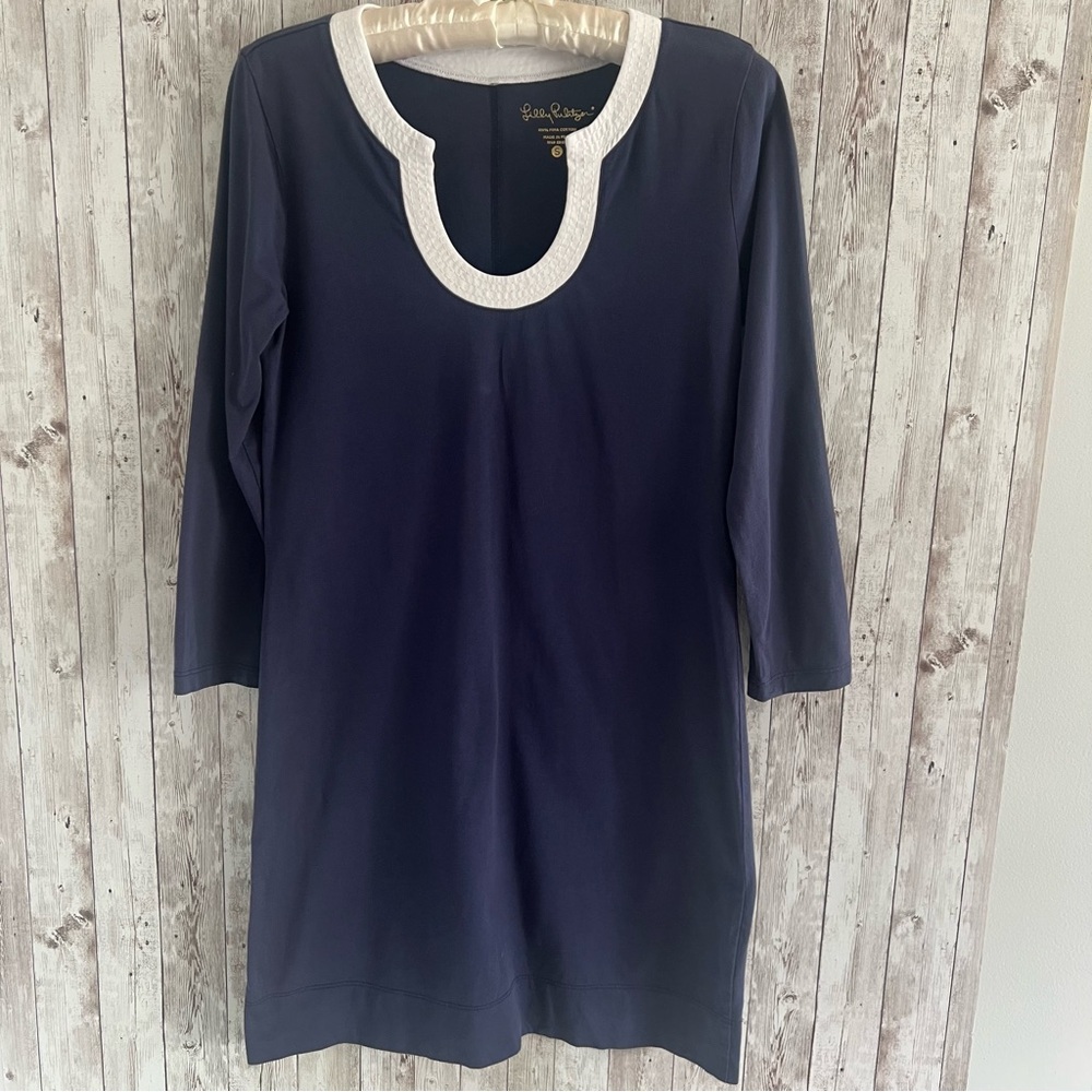 Lilly Pulitzer Marlina Navy Nautical Mini Dress Small - Picture 1 of 5